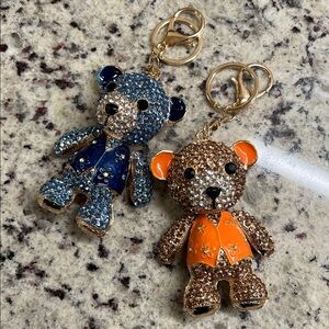 Teddy Bear Bag Charm Key Fob NWT Your Choice of 1